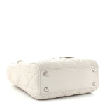 Lambskin Cannage Mini Lady Dior White