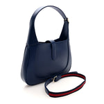 Sea Calfskin Web Medium Jackie 1961 Hobo Plastic Blue