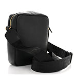 Calfskin Baroque Logo Messenger Bag Black