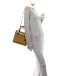 Patent Cannage Medium Lady Dior Beige