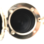 Metal Resin Lambskin Crystal Lipstick Case Long Necklace On Chain Silver Black Gold