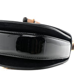 Patent Crystal Mini Bamboo 1947 Top Handle Chain Bag Black