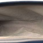 Calfskin Quilted Double Stitch New Medium Boy Flap Navy Blue