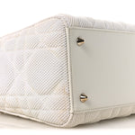 Macrocannage Technical Fabric Medium Lady Dior White