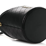 Lambskin Gabby Mini Bucket Bag Black