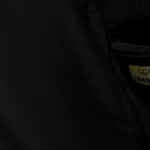 Calfskin Embossed Stitch Large Boy Flap Black