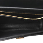 Calfskin Quilted Medium C Bag Black