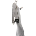 Patent Quilted Frame Clutch Flap With Chain Black