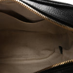 Pebbled Calfskin Small Soho Disco Bag Black