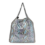 Eco Python Oleographic Big Falabella Tote Navy