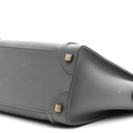 Baby Drummed Calfskin Micro Luggage Kohl