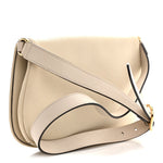 Roxy Calfskin Blondie Chain Shoulder Flap Bag Mystic White