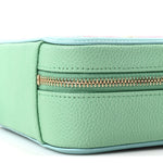 Caviar Quilted Filigree Vanity Clutch With Chain Pink Light Blue Green
