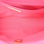 Goatskin Quilted Large Chanel 19 Flap Neon Pink