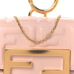 Nappa Matisse FF Embossed Nano Baguette Charm Rosa Quarzo