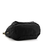 Tessuto Nylon Vitello Daino Shopping Satchel Black
