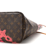 Monogram Bay Neverfull MM Rose Ballerine Poppy