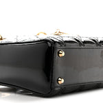 Patent Cannage Mini Lady Dior Black