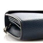 Dollar Calfskin Crystal Mini Dionysus Chain Wallet Blue Agata Black Diamond