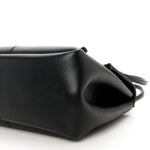 Calfskin Medium Falcon Shoulder Bag Black