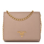 Saffiano Chain Crossbody Bag Cipria