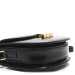Shiny Calfskin Besace Clea Triomphe Black