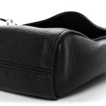 Glossy Goatskin Small Lily Flap Black