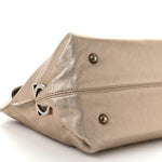Metallic Grained Calfskin Medium Sofia Satchel Gold