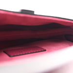Supple Calfskin Mini Saddle Bag With Strap Purple