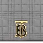 Lambskin Quilted Small Lola Bag Grey