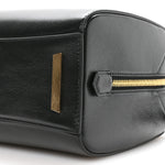 Tumbled Buffalo Mini Antigona Cube Bag Black