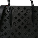 Calfskin Spikes Loubinthesky Medium Paloma Black
