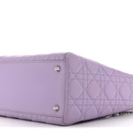 Lambskin Cannage Medium Lady Dior Purple