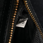 Saffiano Medium Galleria Double Zip Tote Black