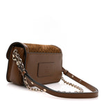 Suede Microguccissima Go Small Shoulder Bag Brown