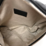 Piuma Calfskin Jumbo GG Embossed Small Belt Bag Black