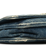 Denim Quilted Chanel 19 Wallet On Chain WOC Blue