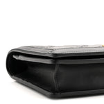 Calfskin GG Matelasse Chain Wallet Black