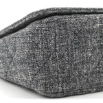 Tweed Macrocannage Medium Caro Bag Black