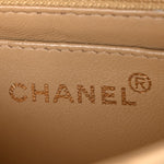 Lambskin Quilted Bekko Resin Mini Square Flap Beige