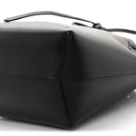 Calfskin Mini Bucket Bag Black Flamma