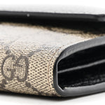 Dollar Calfskin GG Supreme Monogram Petite GG Marmont Wallet Chain Bag Black Beige Ebony