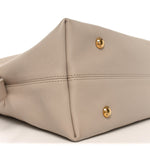 Grained Calfskin Low Key Hobo MM Limestone