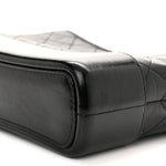 Aged Calfskin Quilted New Medium Gabrielle Hobo Black