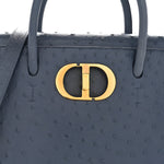 Ostrich Large St. Honore Tote Dark Denim