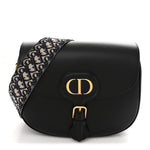 Box Calfskin Large Bobby Flap Black
