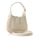Boarded Dyana Lux Calfskin Small Jackie 1961 Hobo Mystic White
