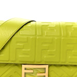 Nappa FF 1974 Embossed Baguette Wasabi