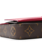 Monogram Pochette Felicie Chain Wallet Fuchsia