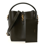 Shiny Calfskin Le 37 Bucket Bag Arabica